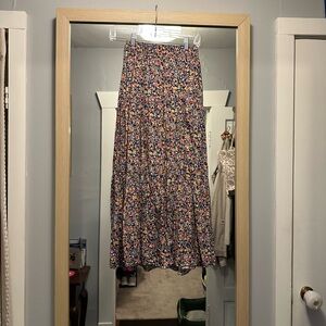 Old Navy Multicolor Floral A-Line Skirt